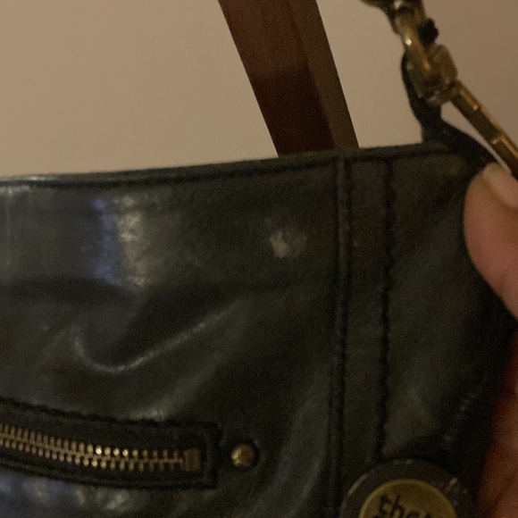 The Sak Womens Indio Hobo Hand/Shoulder Bag Black Leather Braded Handle - Picture 10 of 14